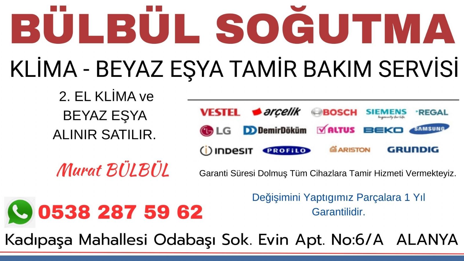 Mahmutlar Arçelik Servisi